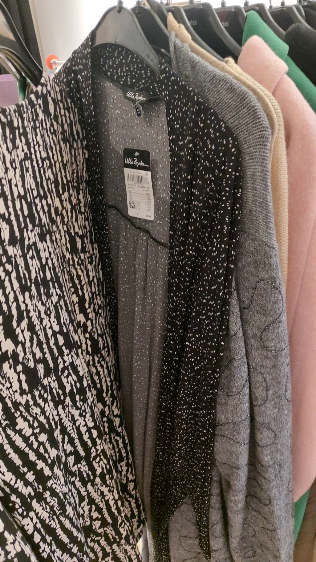 Ulla Popken Kleid Schwarz-Weiß 54