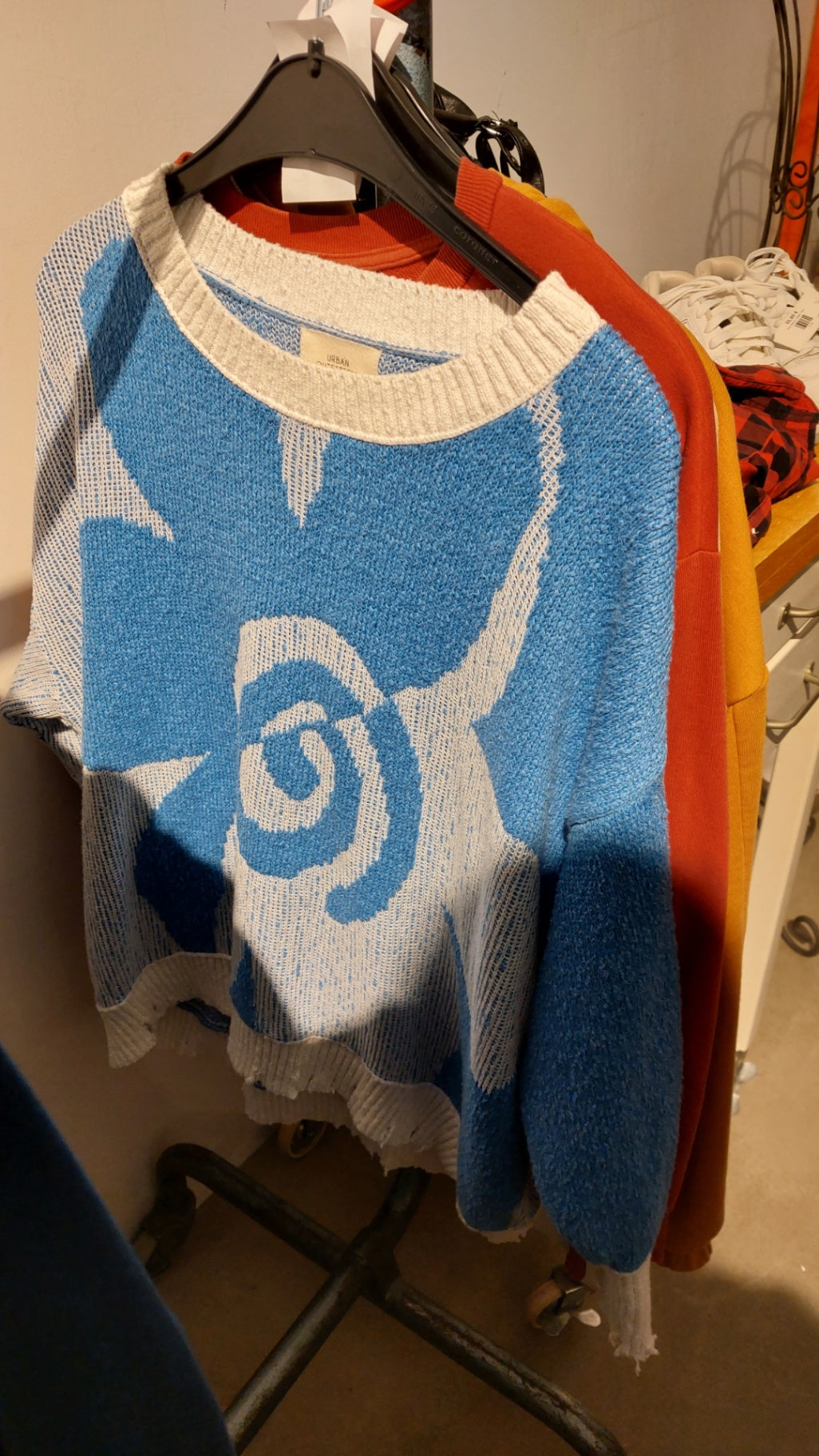 Urban Outfitters Pullover Blau und Weiß