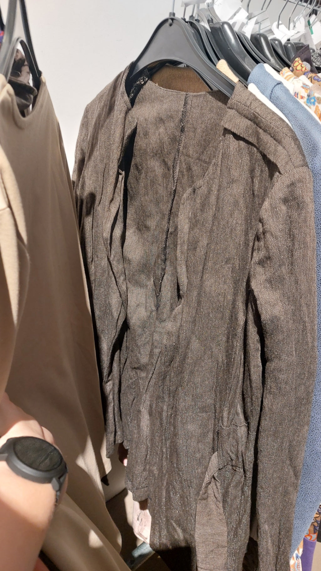 Modeschneiderin selbstgeschneidert UNIKAT Jacke Braun