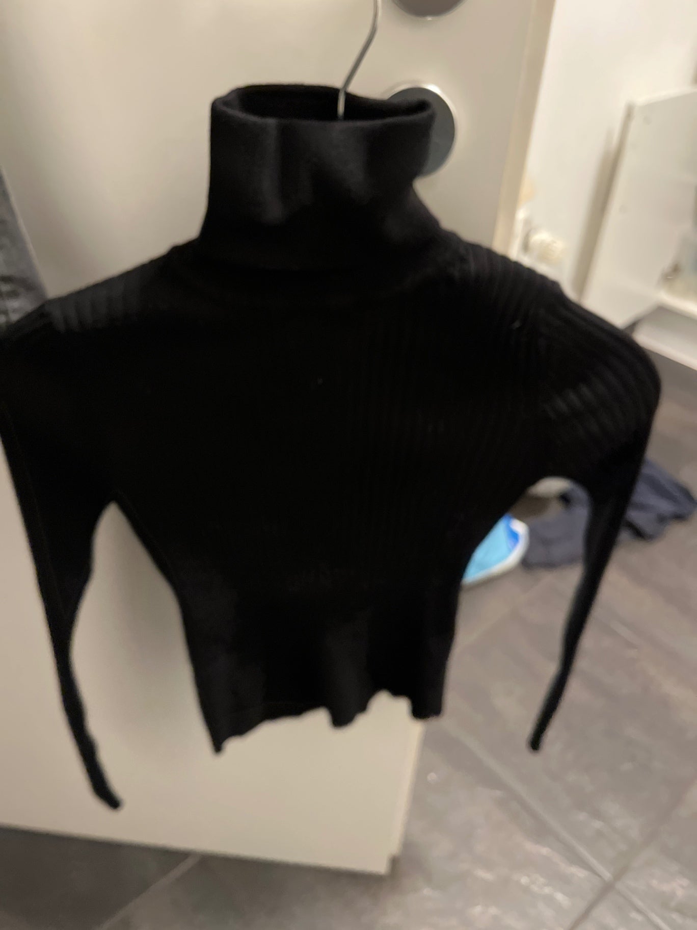 Zara Rollkragenpullover Schwarz