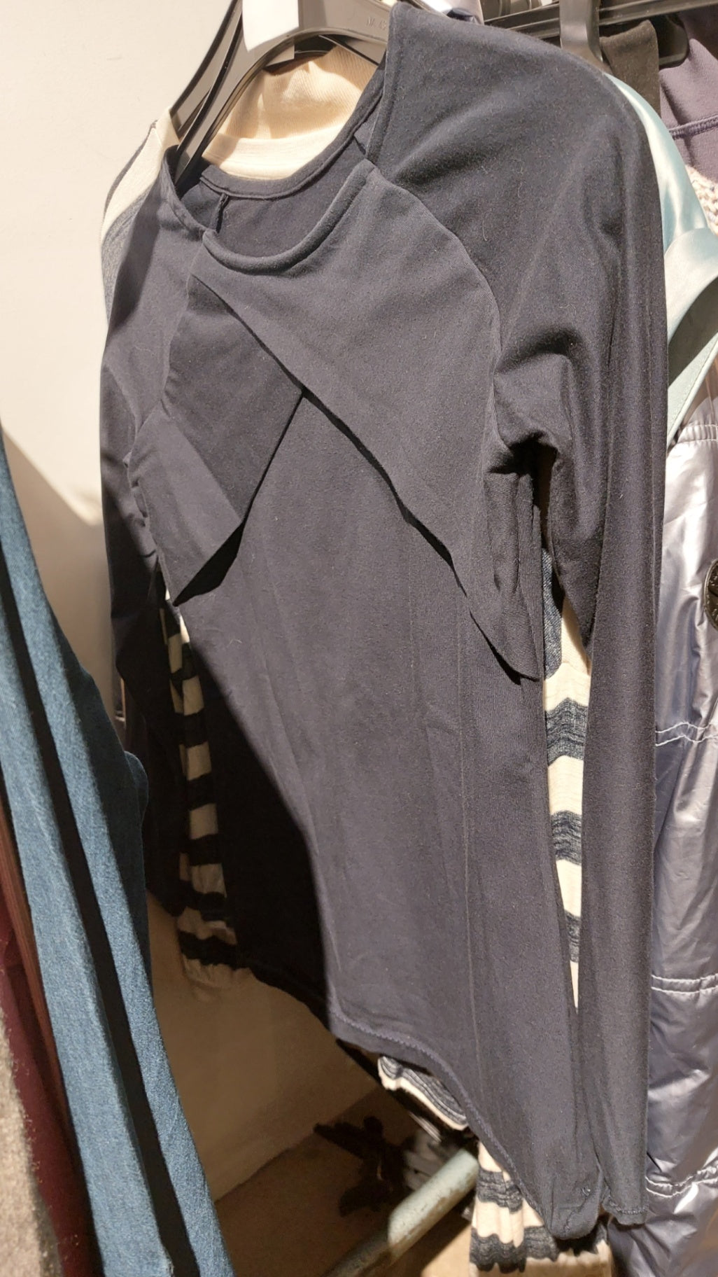 Langarmshirt Dunkelblau