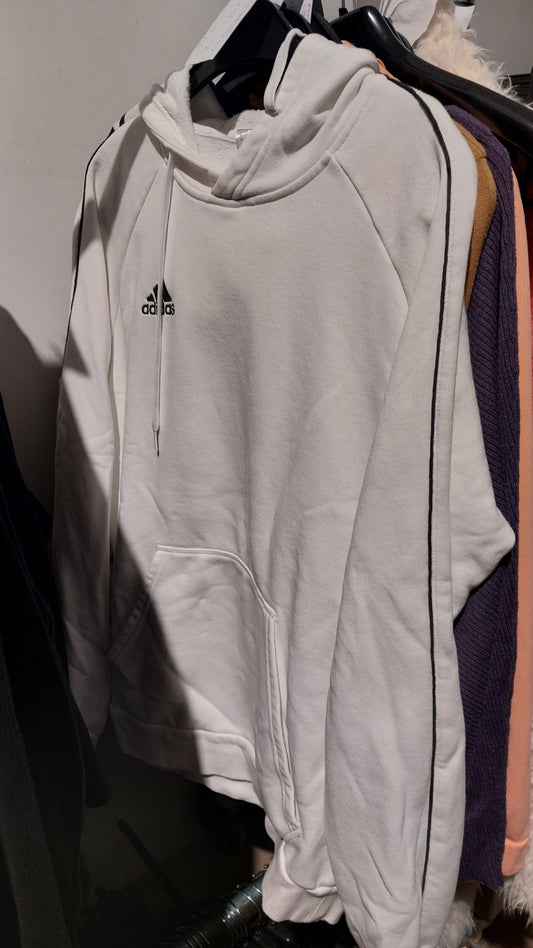 Adidas Hoodie Weiß mit Schwarz B-WARE