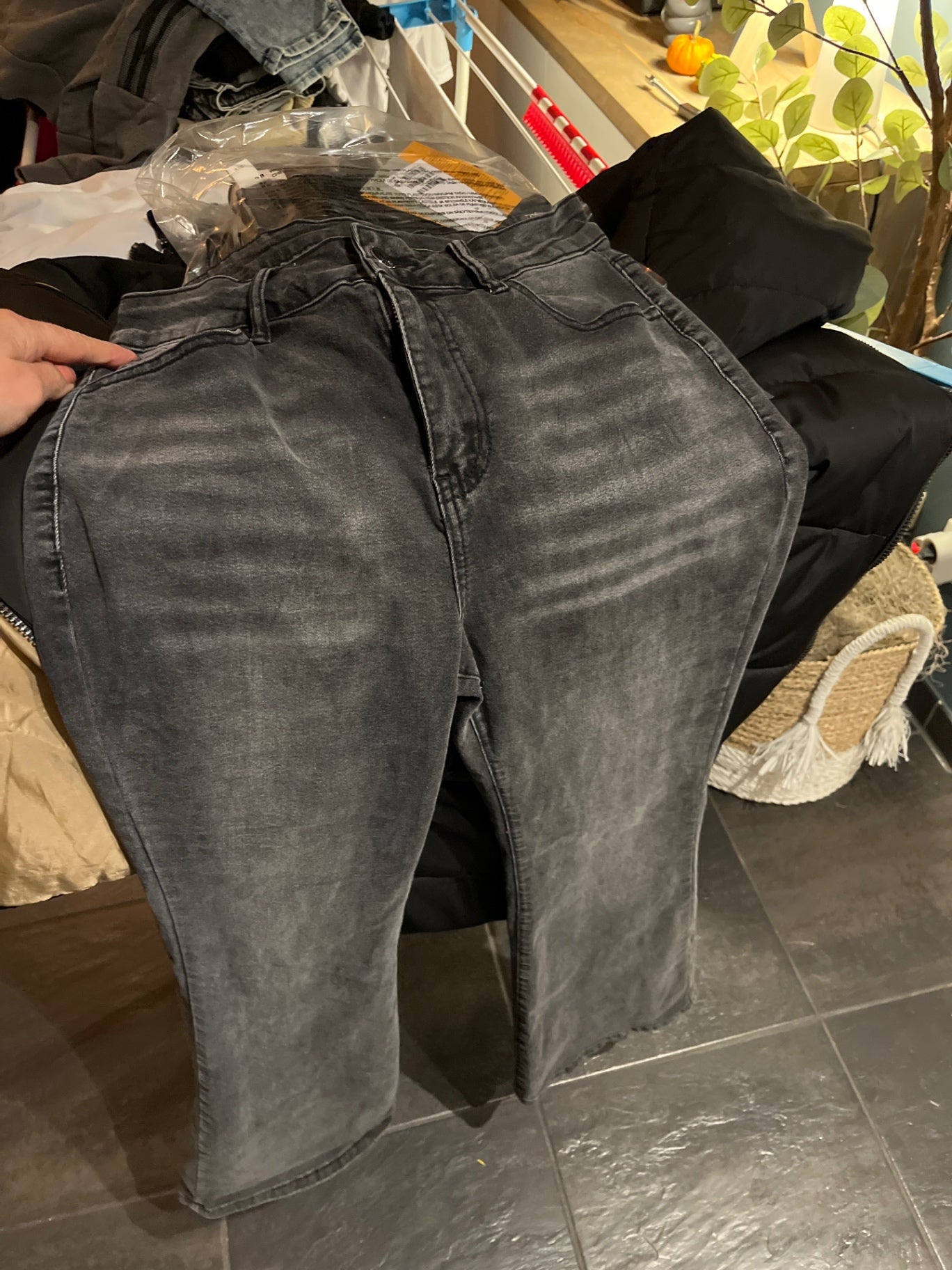 Unbekannt Jeans Grau