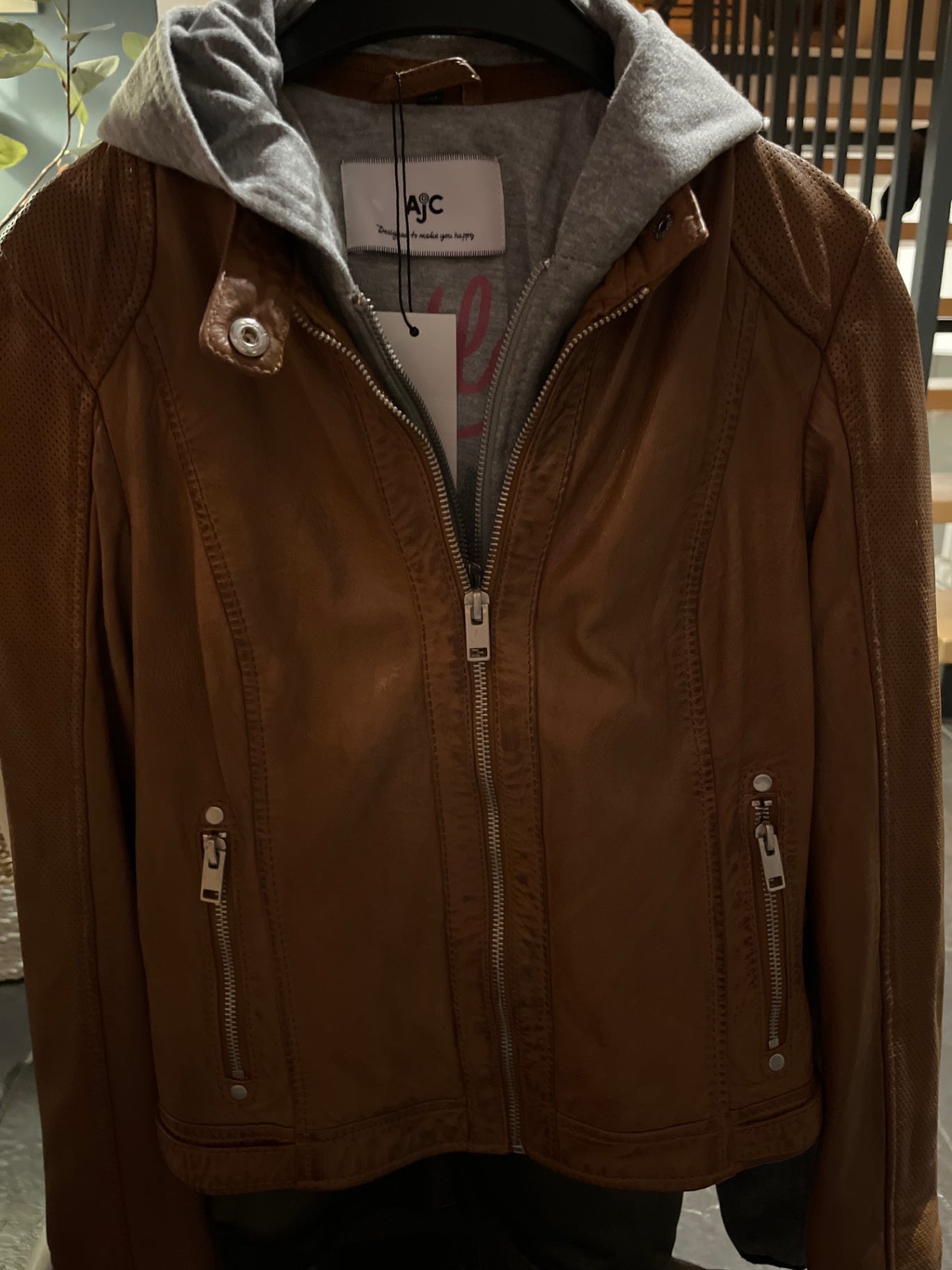 AJC Lederjacke Braun