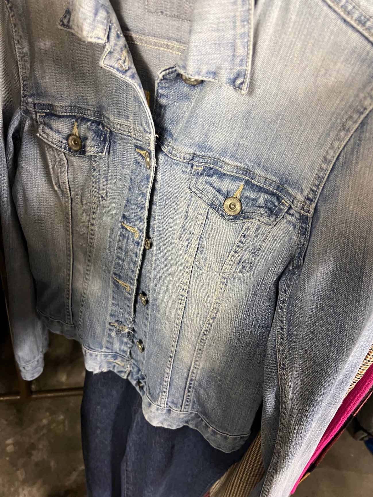 REDUZIERT! Starke Gebrauchsspuren- Vintage Jeansjacke Nirvana