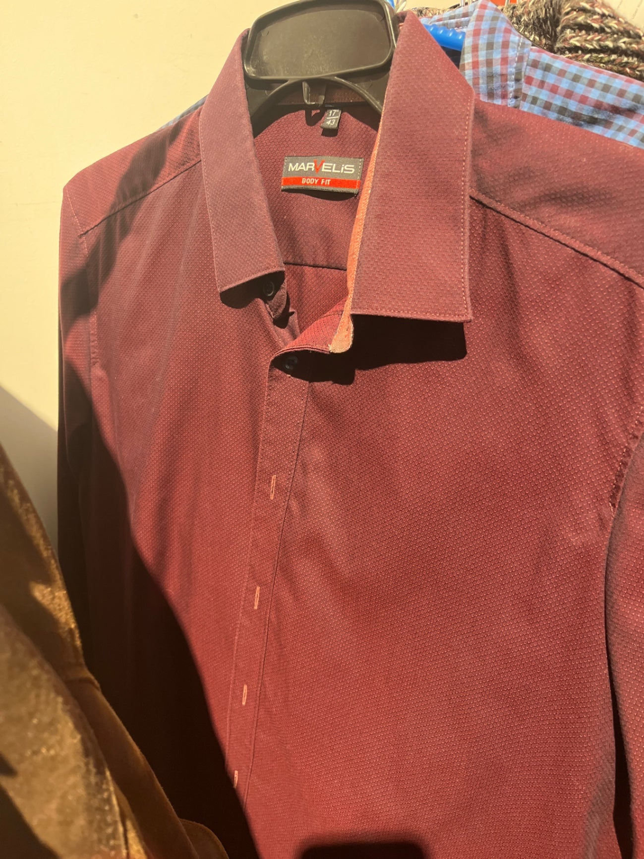 Marvelis Hemd Bordeaux