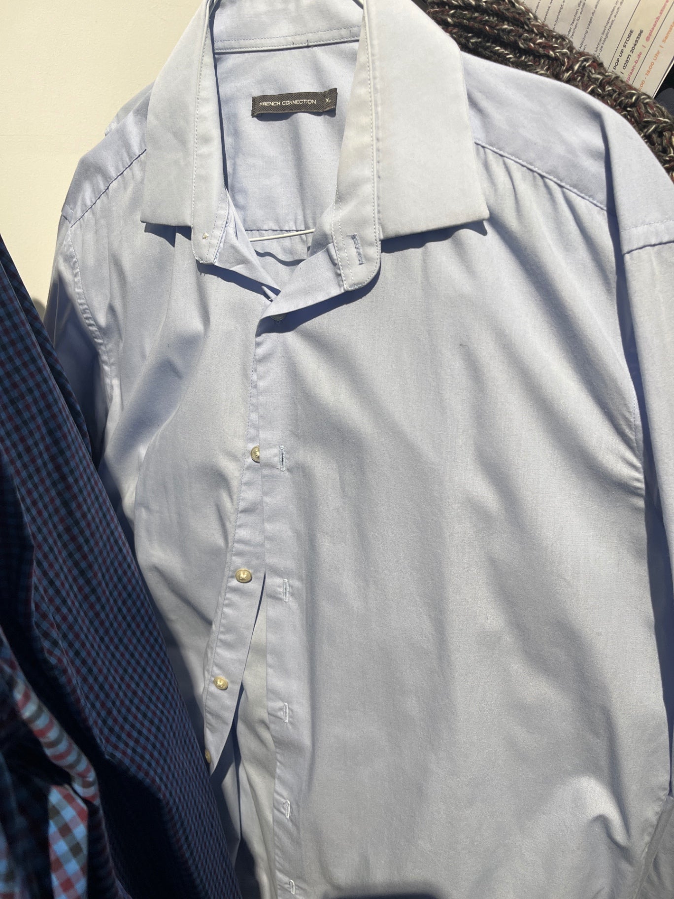 French Connection Hemd Hellblau