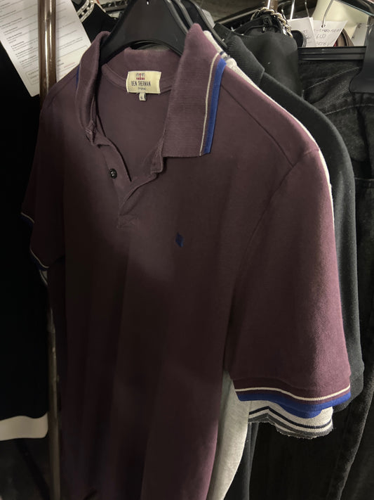 Ben Sherman Poloshirt Bordeaux