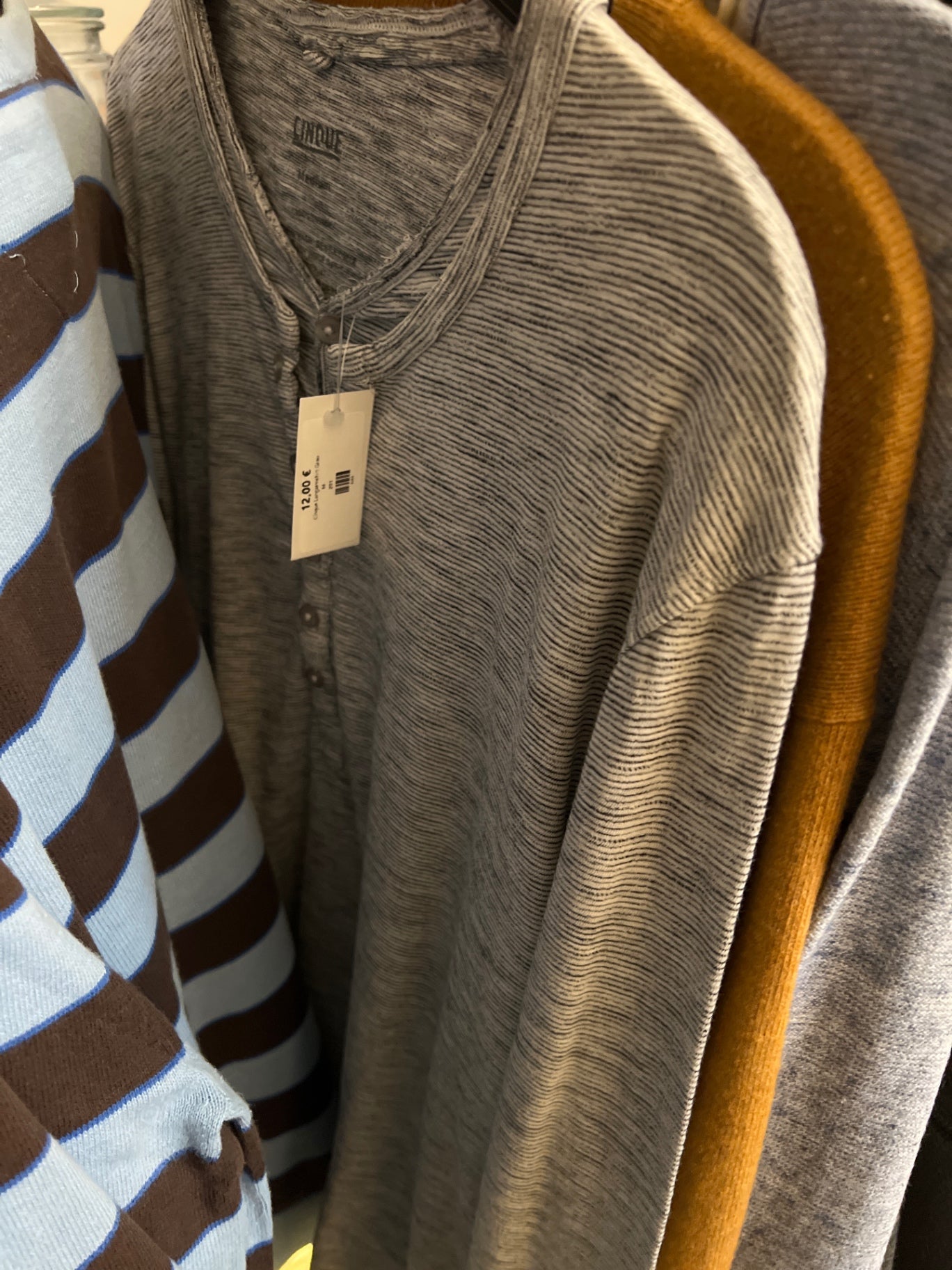 Cinque Langarmshirt Grau