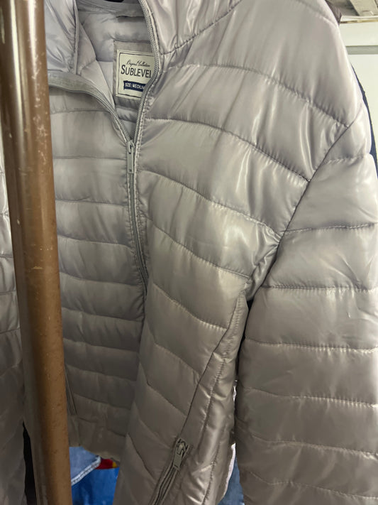 Sublevel Steppjacke Silber