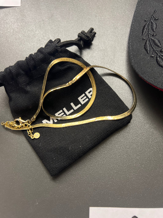 Punze: 925 Sterlingssilber Halskette Gold
