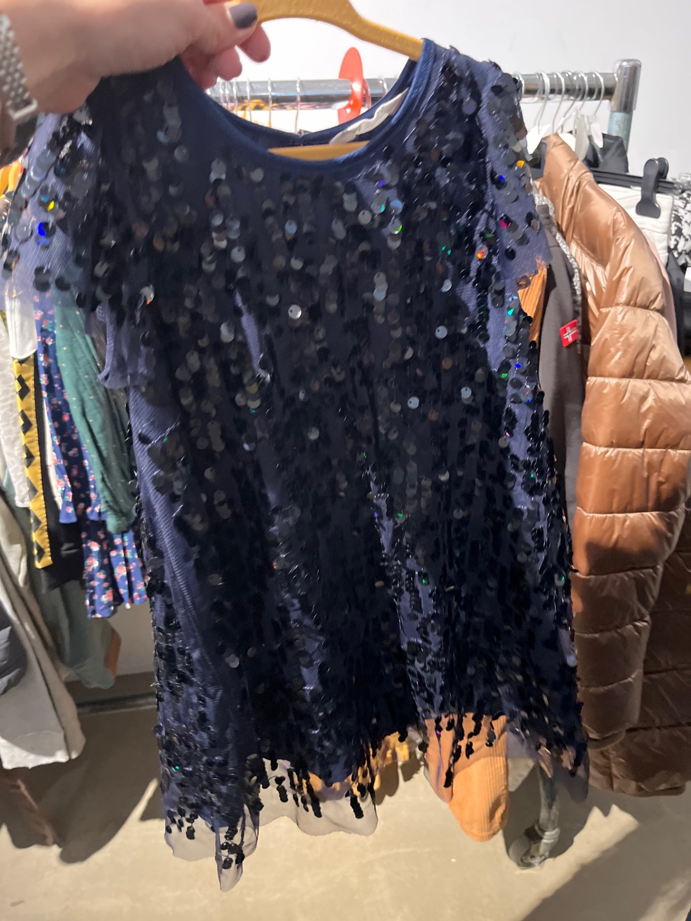 H&M Kleid Dunkelblau