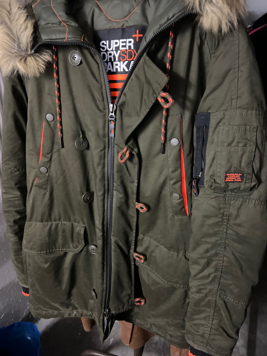 Superdry Parka Olivgrün