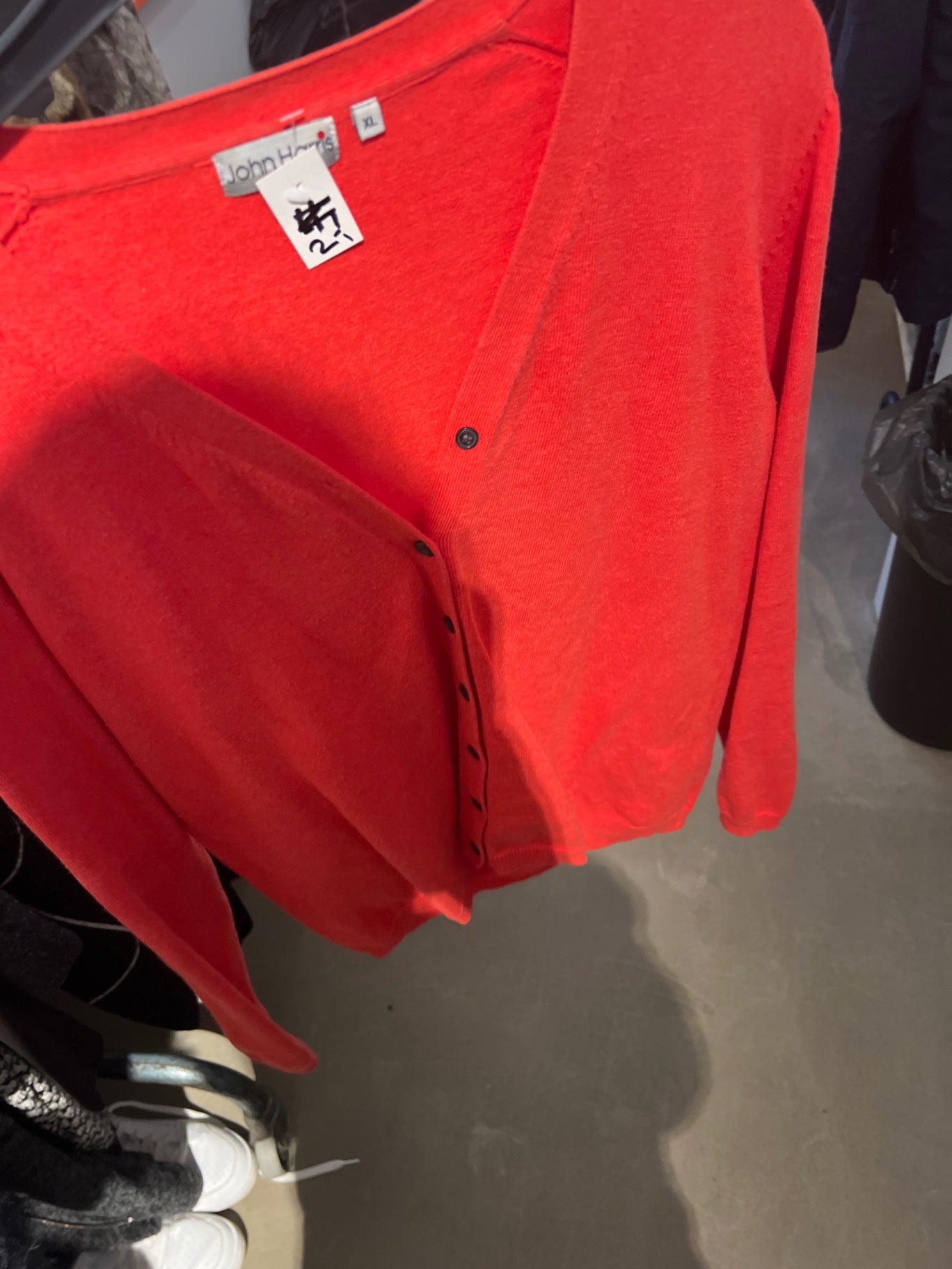 John Harris Cardigan Rot