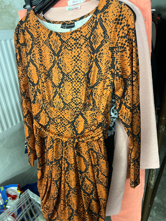 Bodyflirt Kleid Orange
