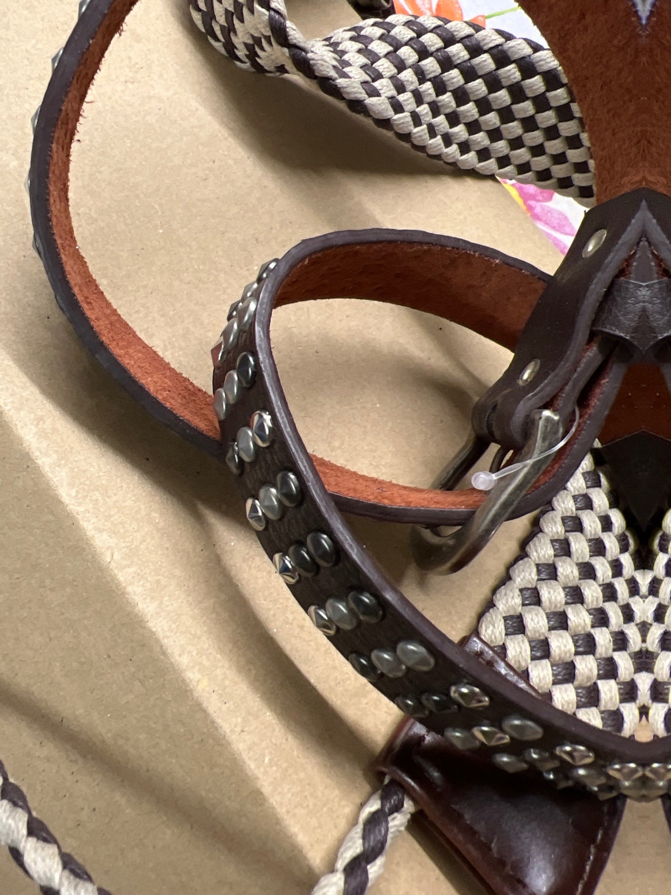 Gürtel für Schuhe oder Taschen 2 Stück Braun