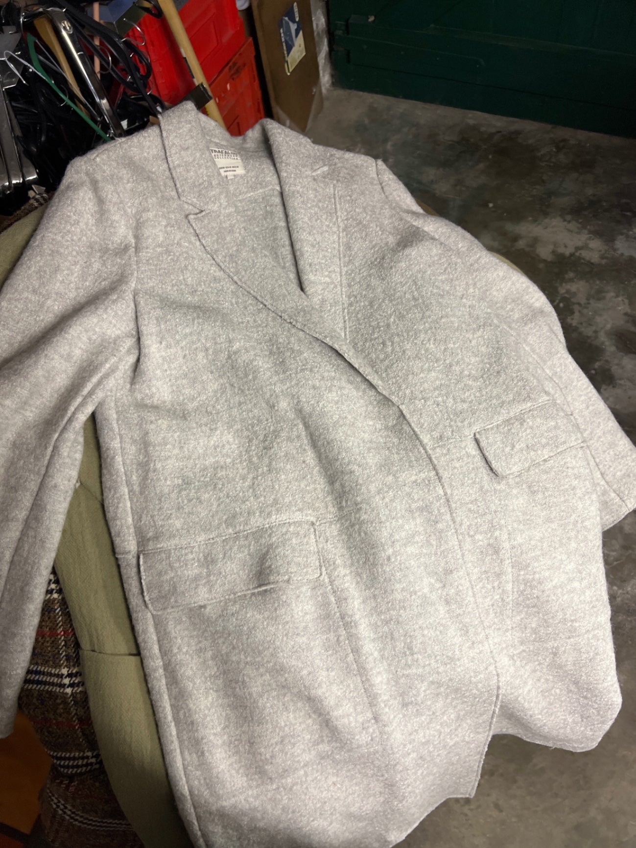 Zara Mantel Grau Größe: M