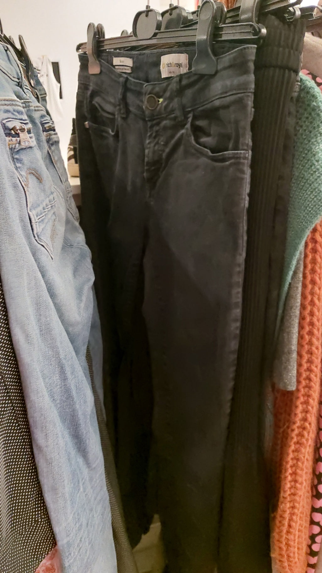 Rich & Royal Jeans Schwarz Größe: 80 (M)