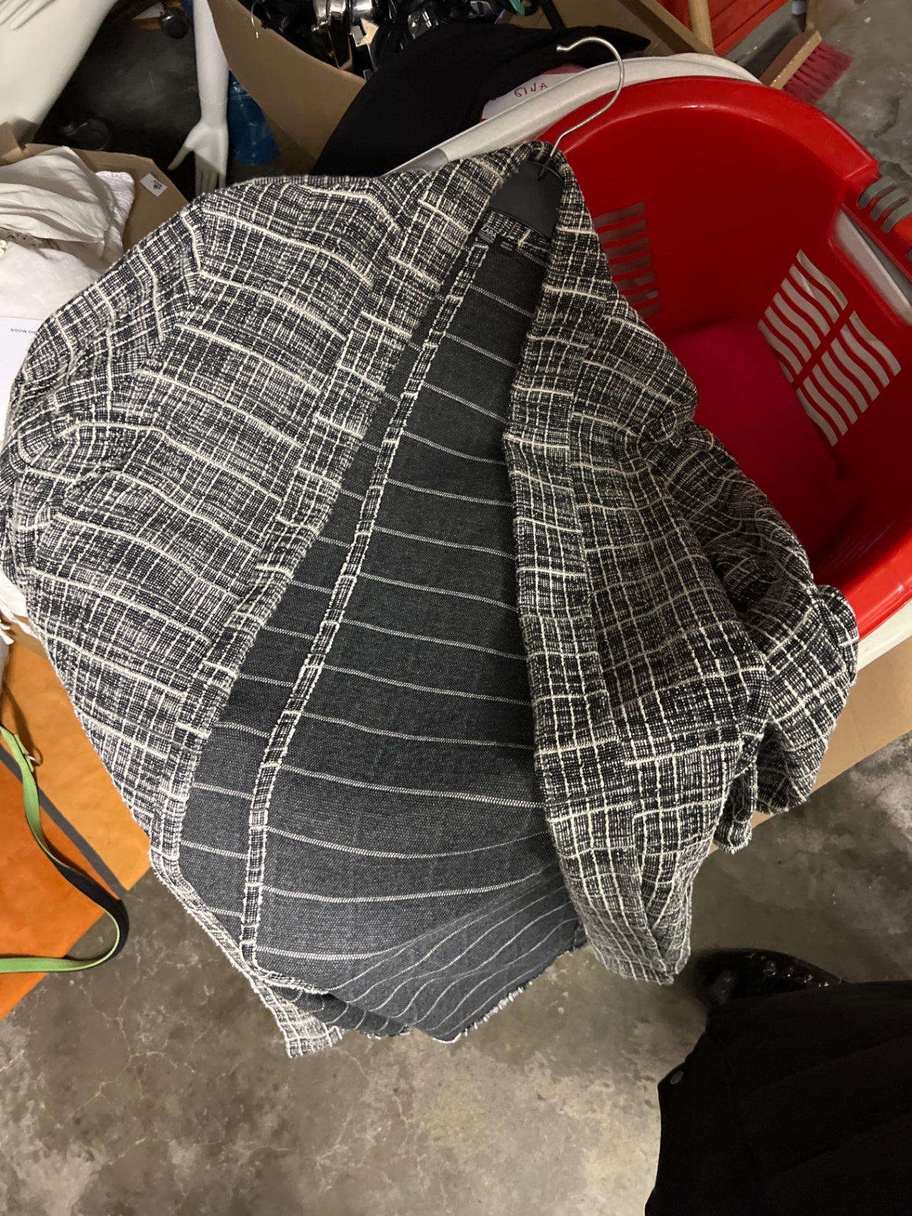 Zara Jacke Schwarz-Weiß Größe: M