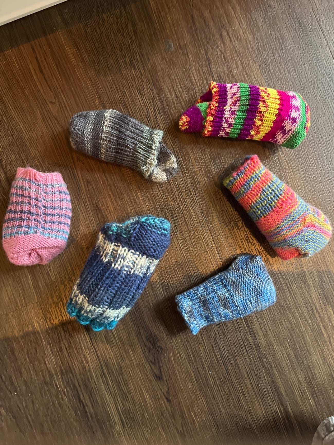 Handmade Kindersocken Mehrfarbig Größe: