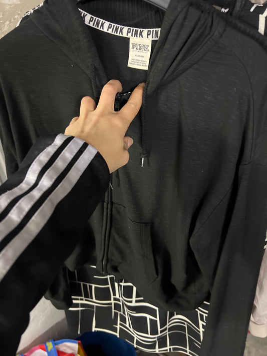 PINK by Victoria Secret Kapuzensweatshirt Schwarz Größe: M