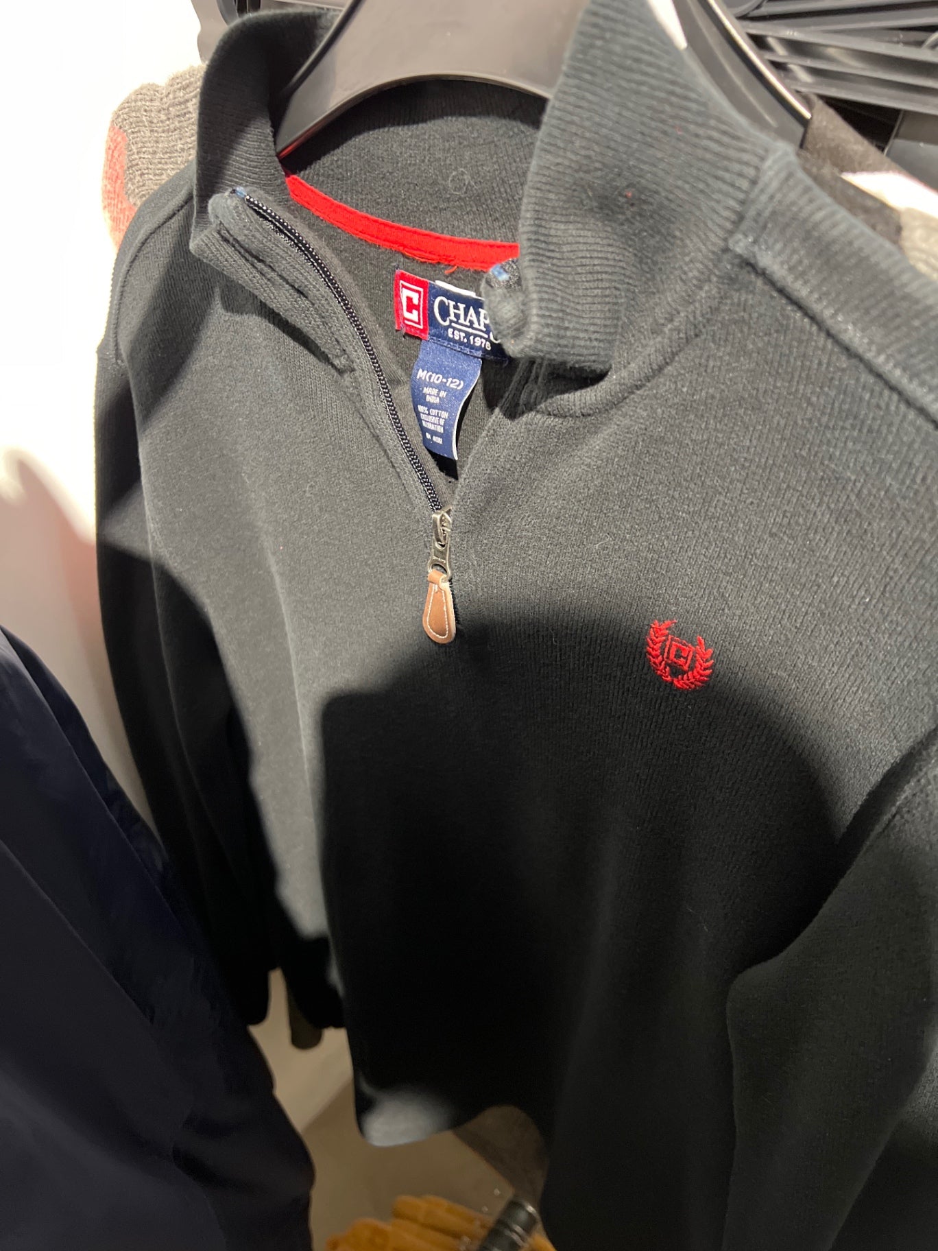 Chaps Pullover Schwarz Größe: XS