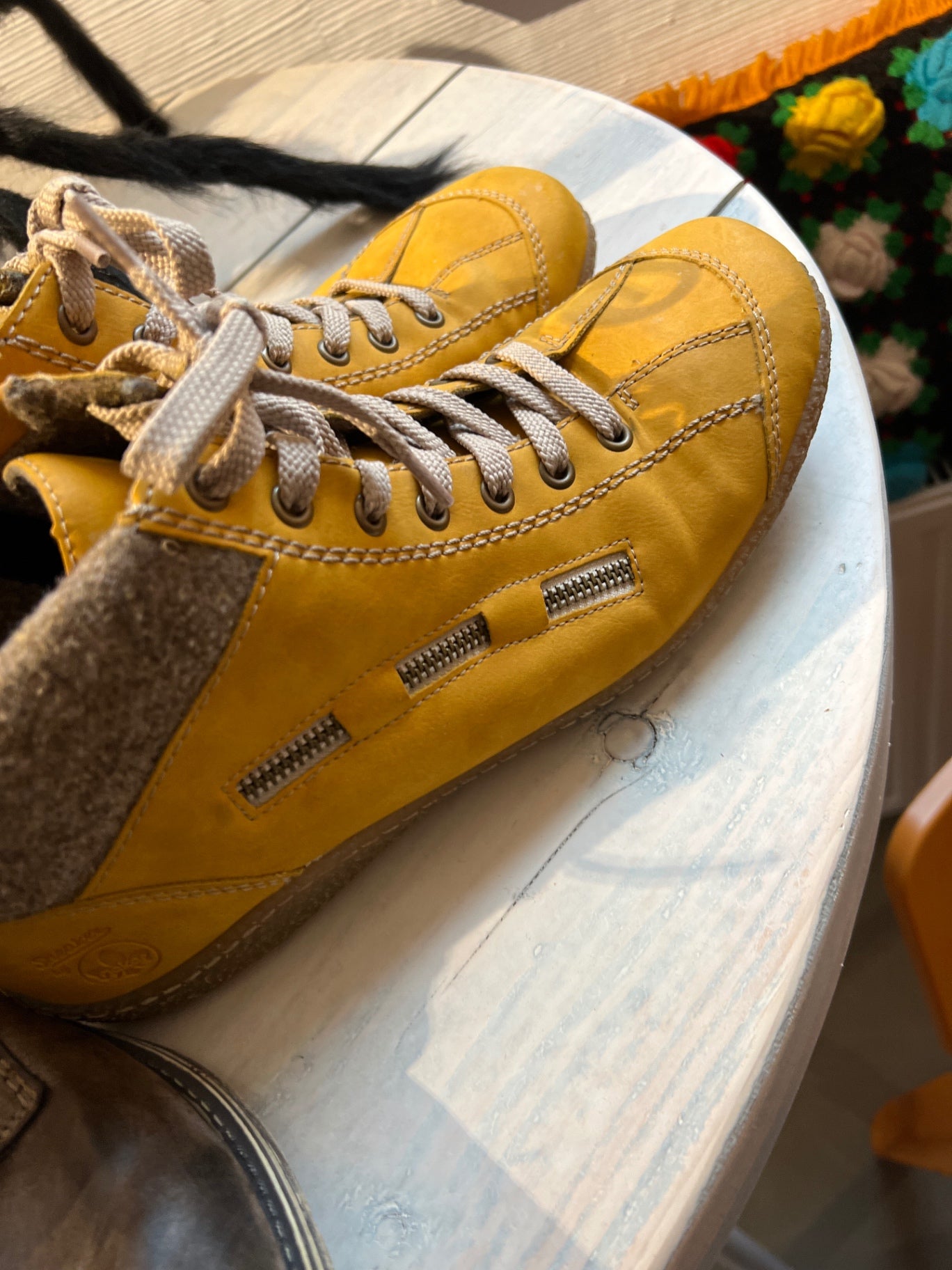 Rieker Stiefel Gelb Größe: 43