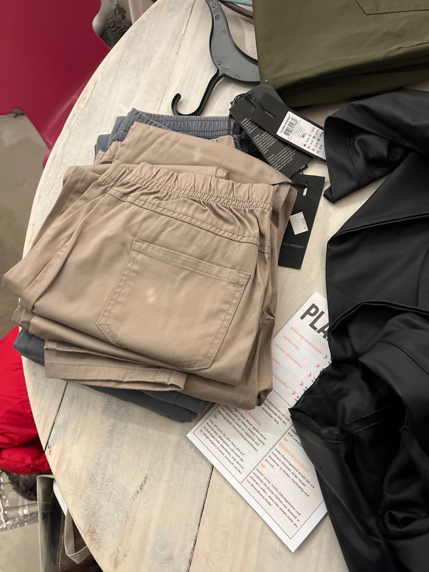 Vero Moda Jeggings Beige Größe: M/L