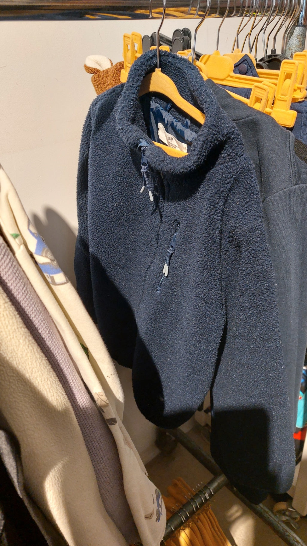 H&M Fleecejacke Dunkelblau Größe: 122/128