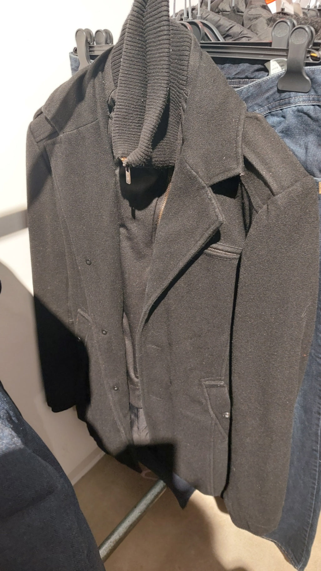 Jack & Jones Mantel Schwarz Größe: L