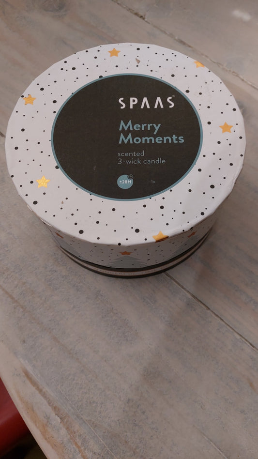 Spaas Kerze "Merry Moments" groß