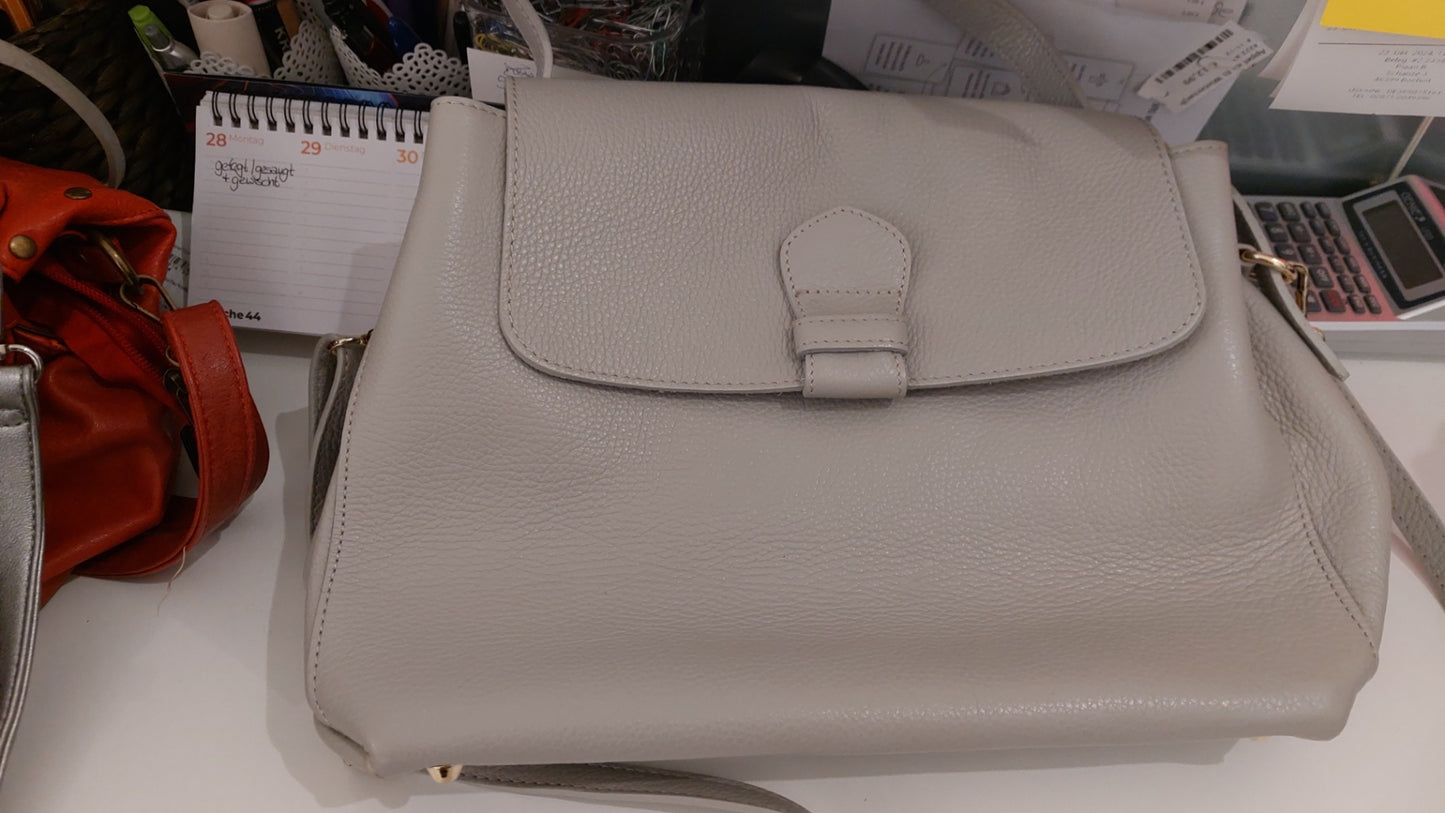 Handtasche Grau mit Gold Größe: