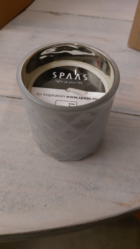 Spaas Kerze Weiss ohne Duft