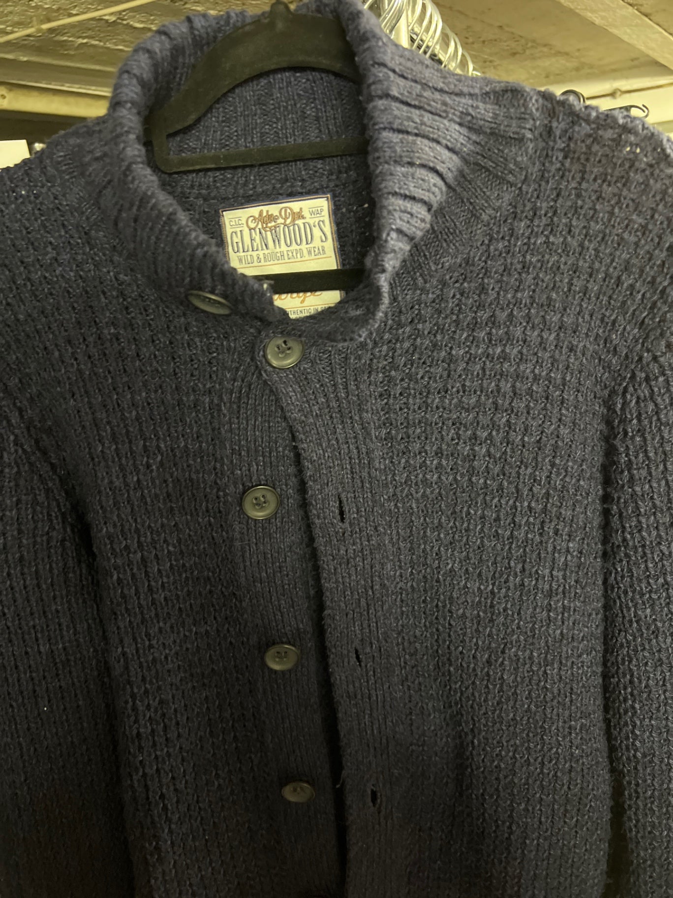 Glenwood's Strickjacke Dunkelblau Größe: L