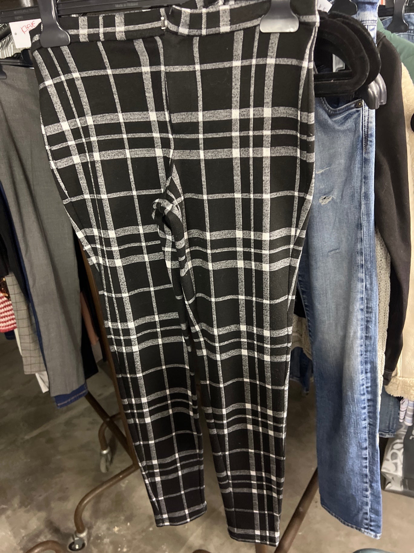 Mango Hose kariert Größe: Xs