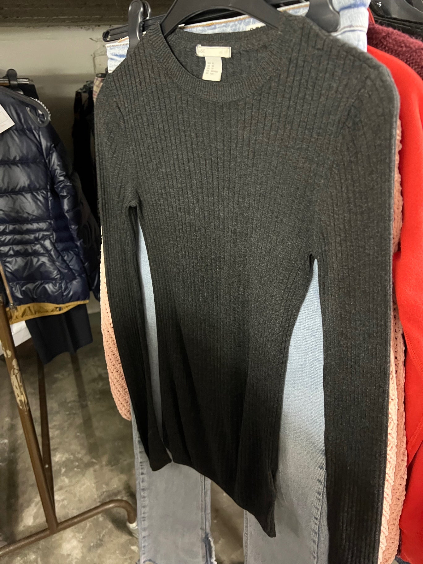 H&M Pullover Dunkelgrau Größe: XS
