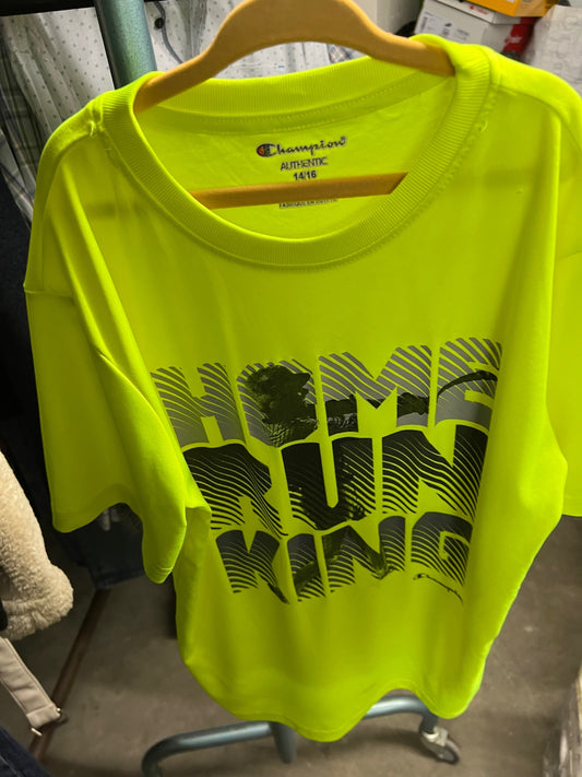 Champion T-Shirt Neongelb Größe: 14-16