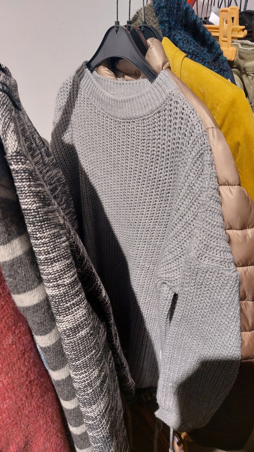 Made in Italy Pullover Grau Größe: M