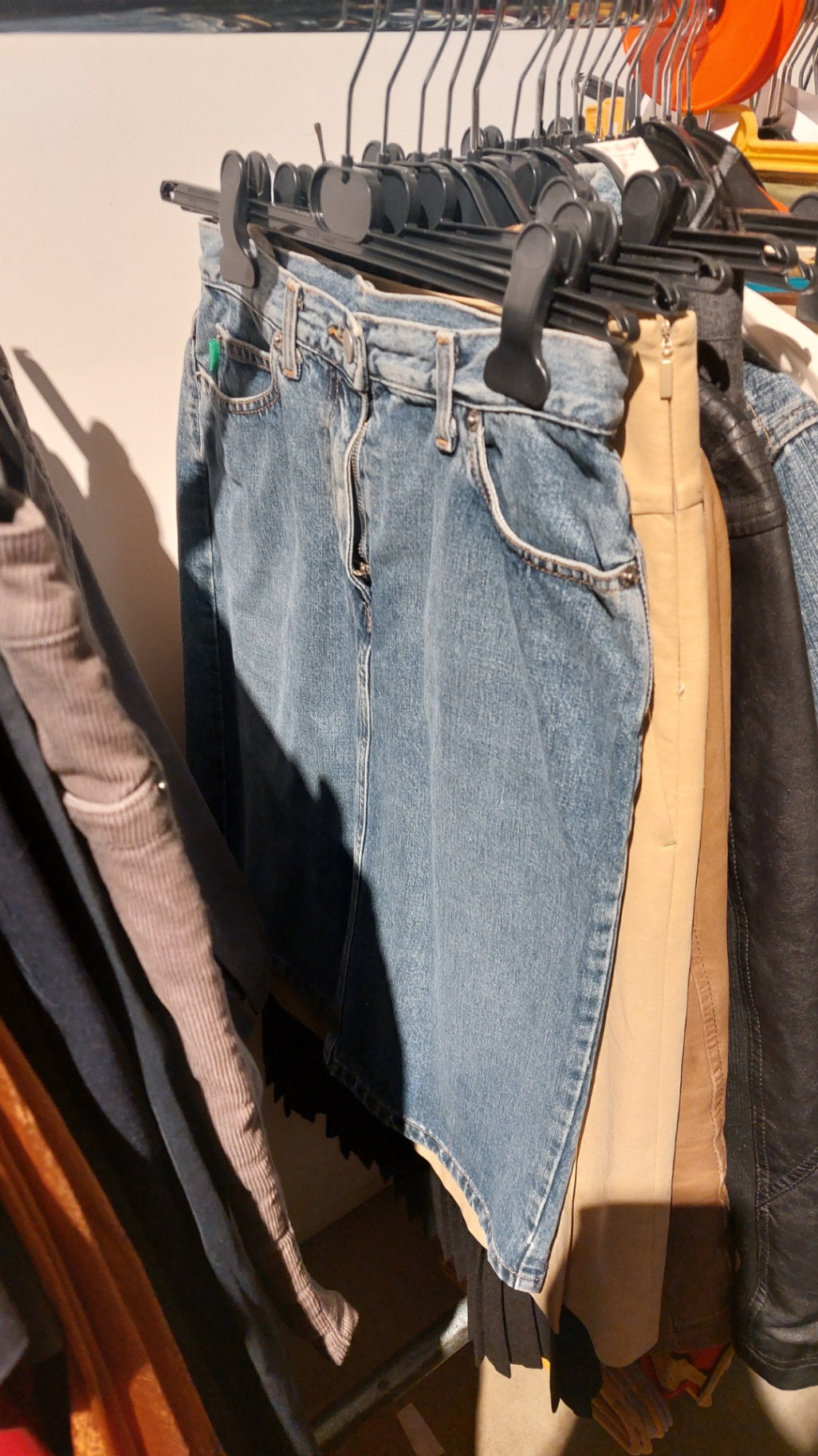 Benetton Jeansrock Blau Größe: M