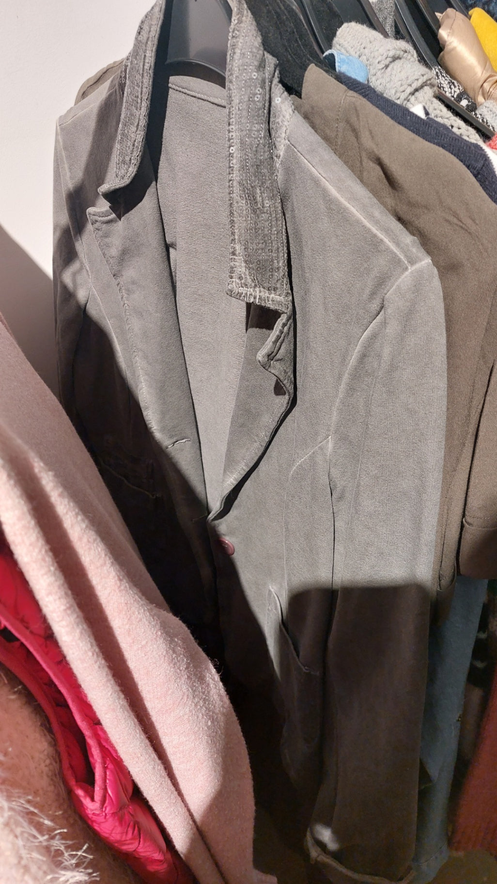 Made in Italy Blazer Grau Größe: S