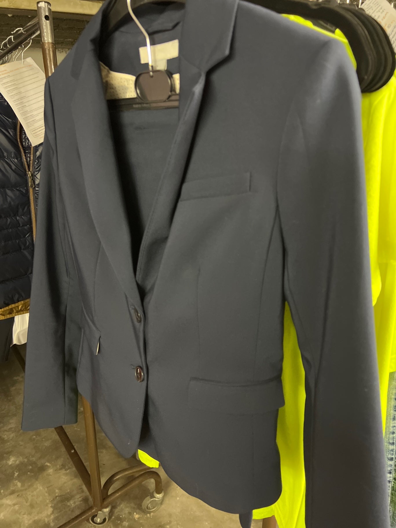 SET: H&M Blazer + Rock Dunkelblau Größe: 38 REDUZIERT!
