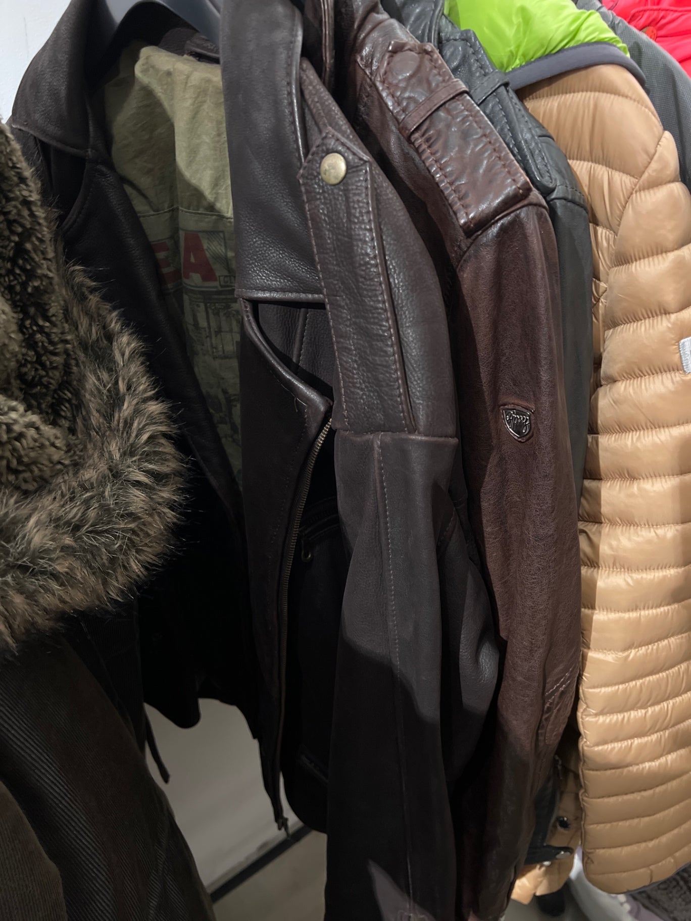 Cruse Lederjacke Dunkelbraun Größe: M