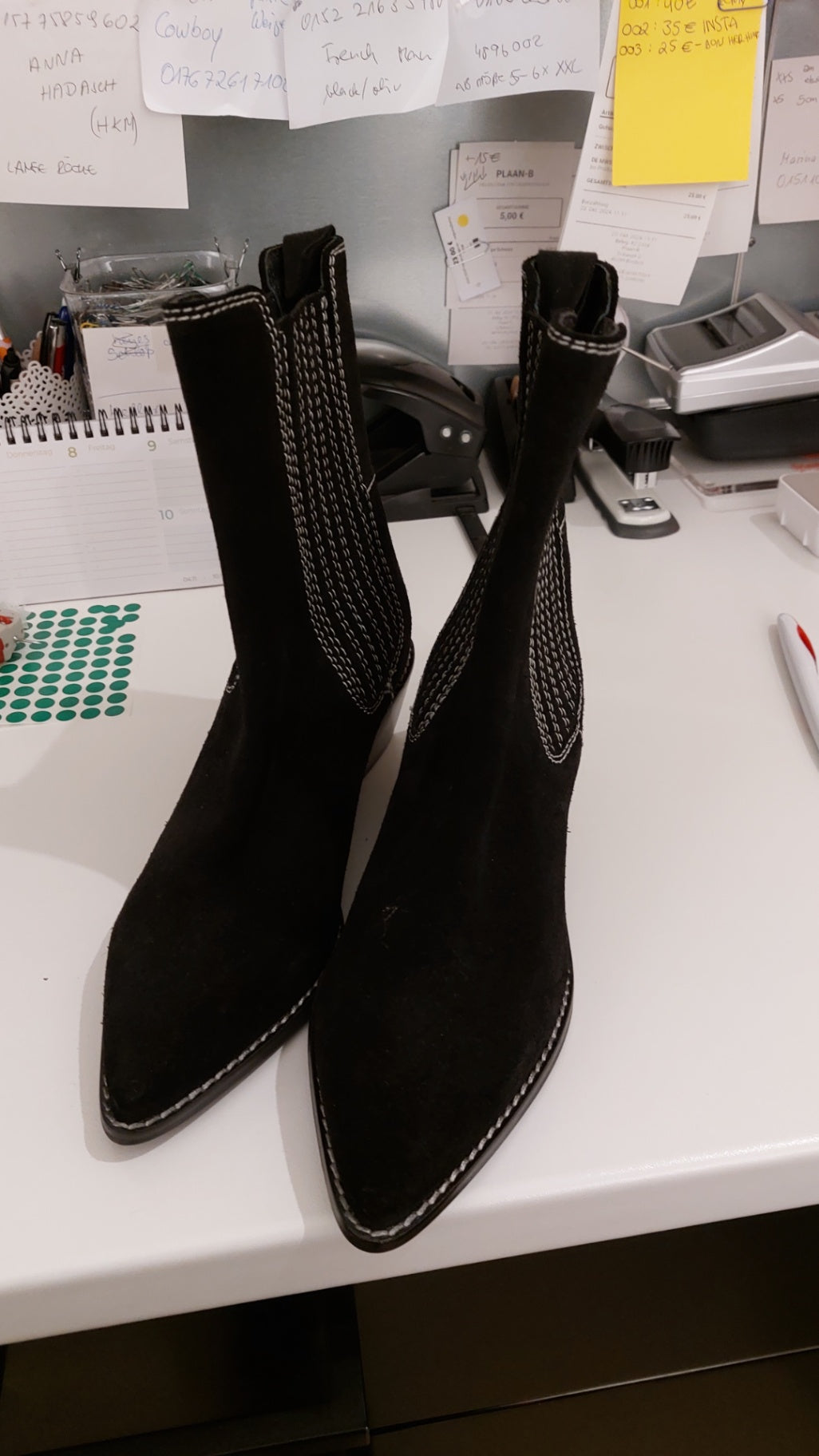 H&M Stiefel Schwarz Größe: 38