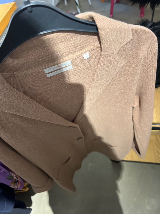 Christian Berg Mantel Beige Größe: 38