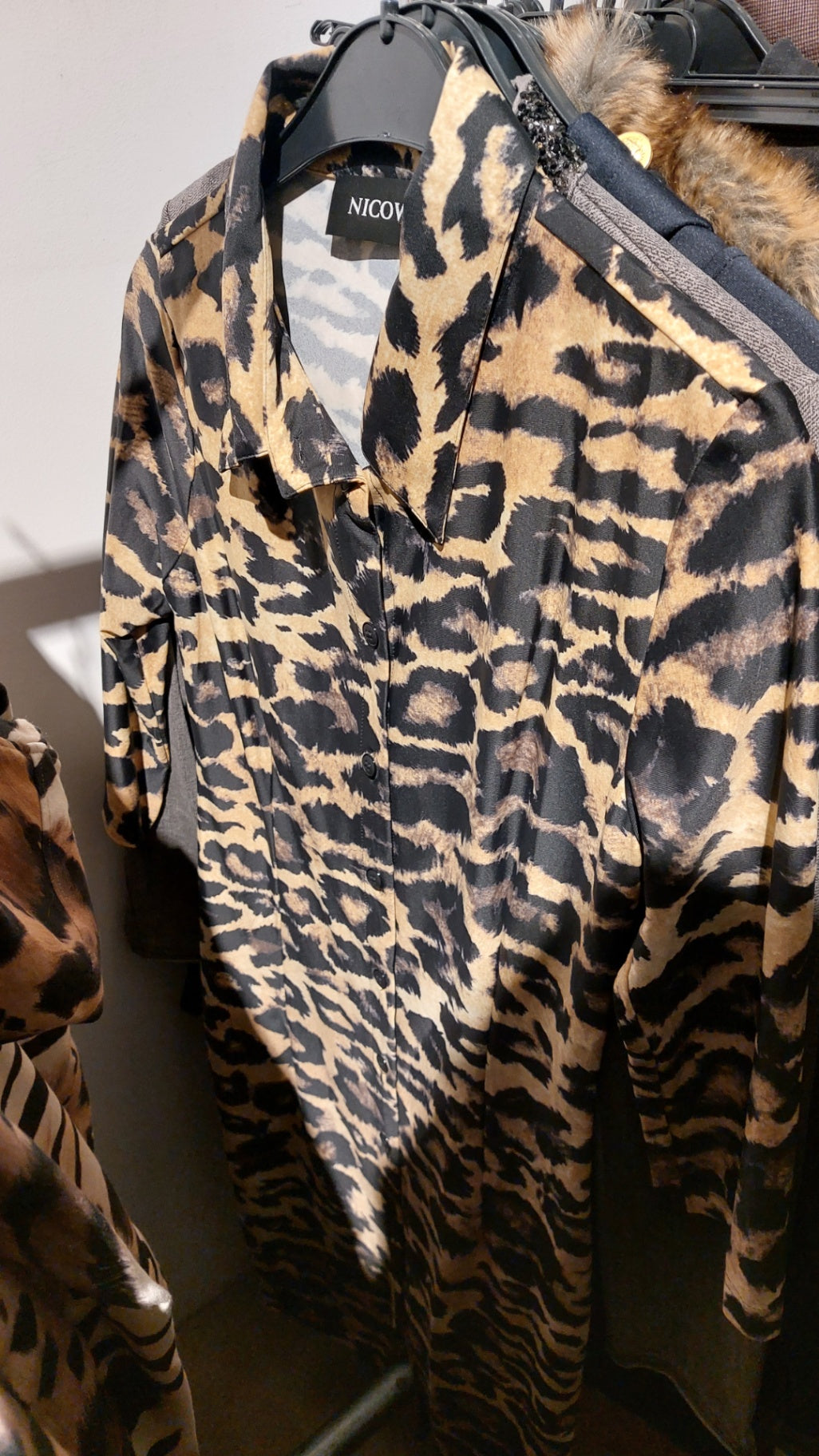 Nicowa Blusenkleid Leopard Größe: S - M