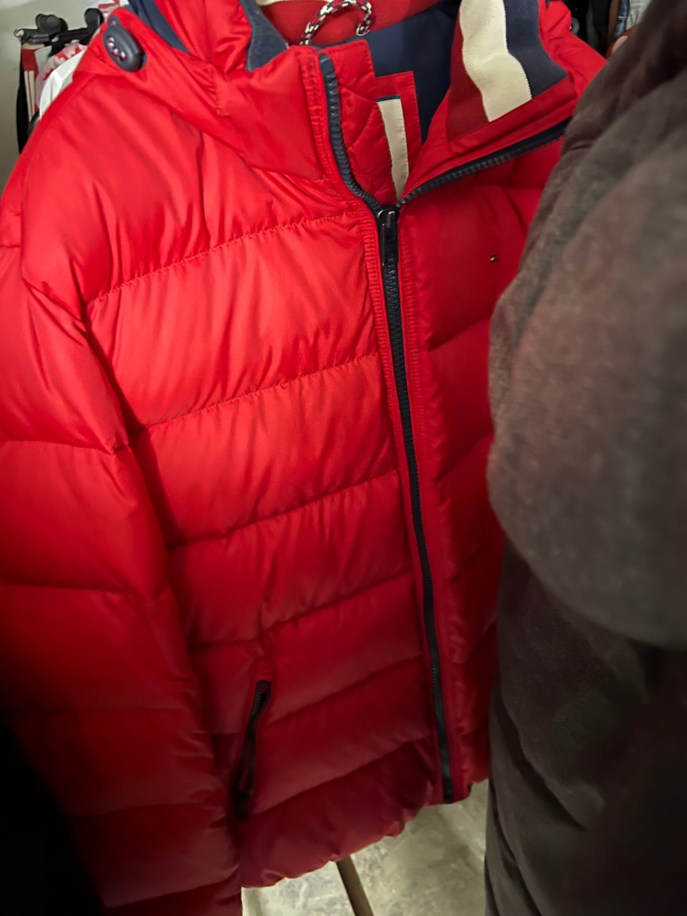 Tommy Hilfiger Daunenjacke Rot Größe: XXL