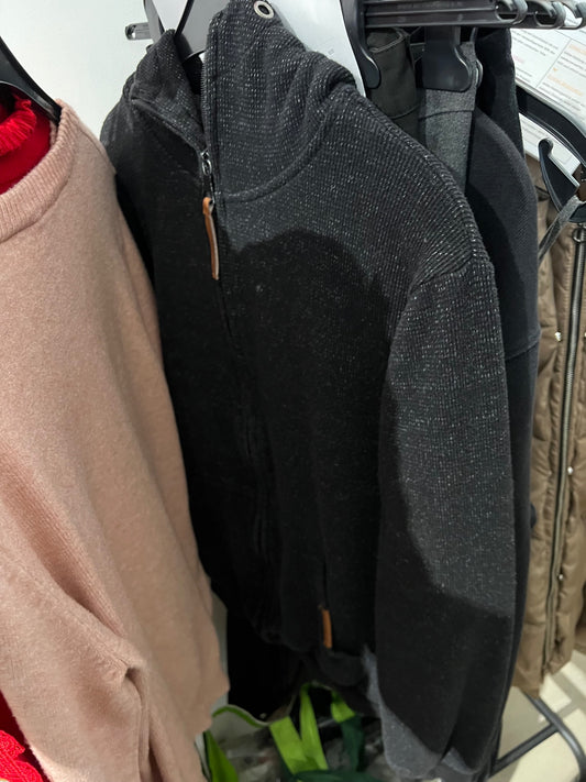 Sondag & Sons Sweat Jacke Schwarz Größe: