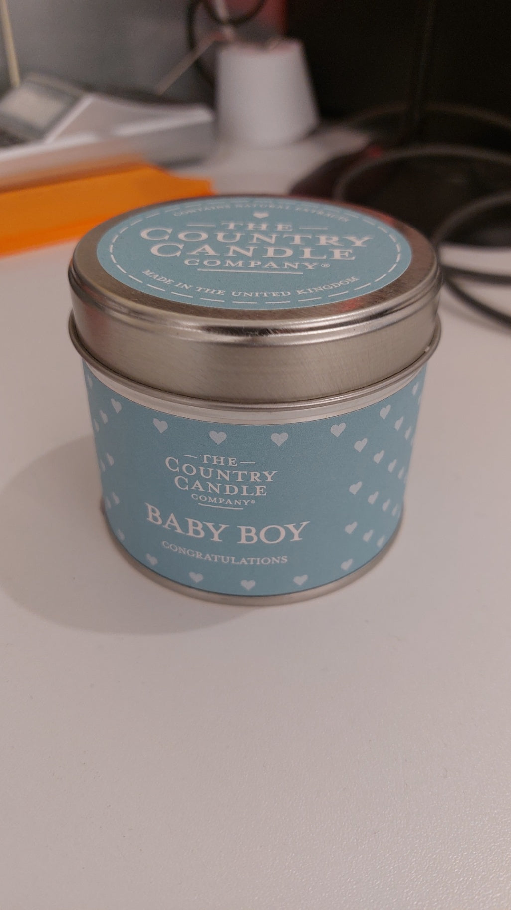 Kerze Blau "Baby Boy"