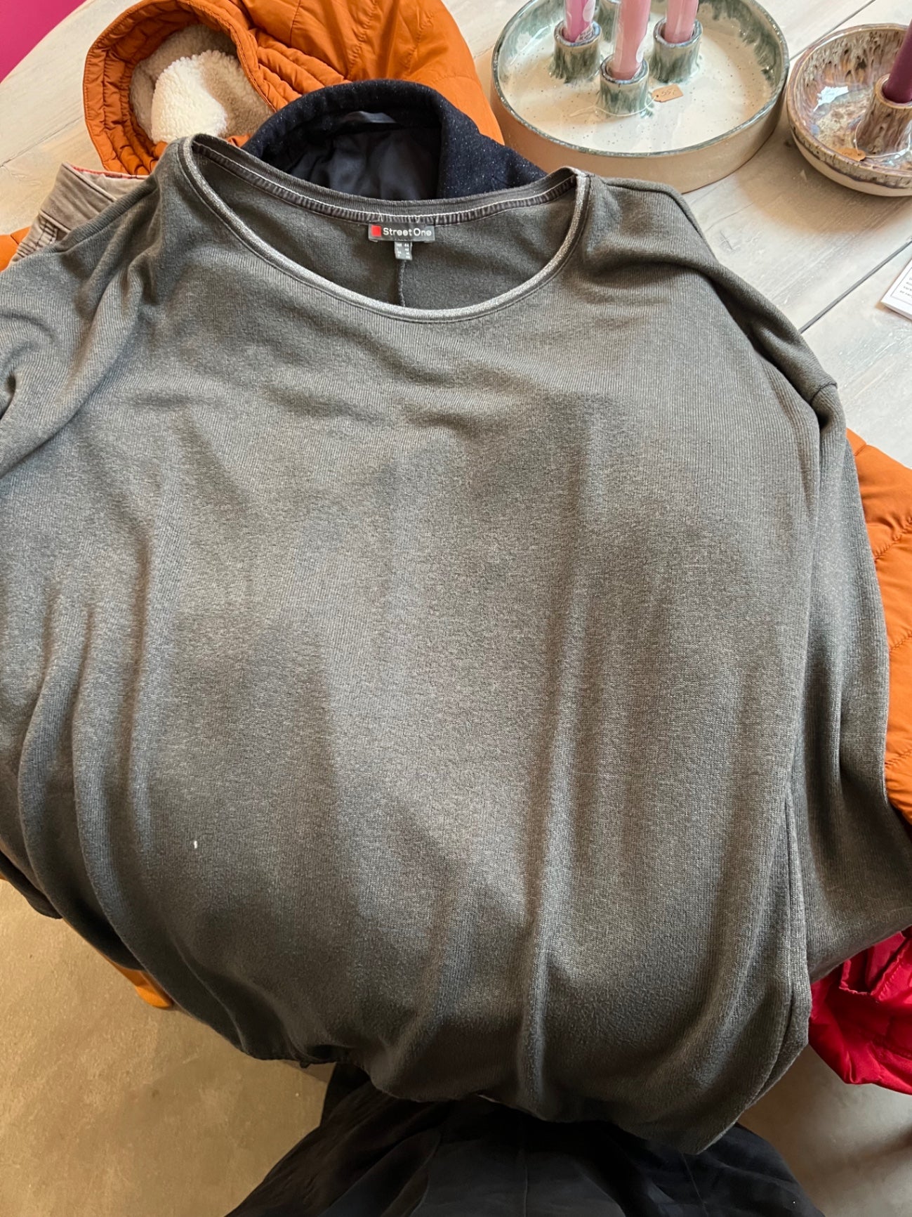 Street One Langarmshirt Grau Größe: 44