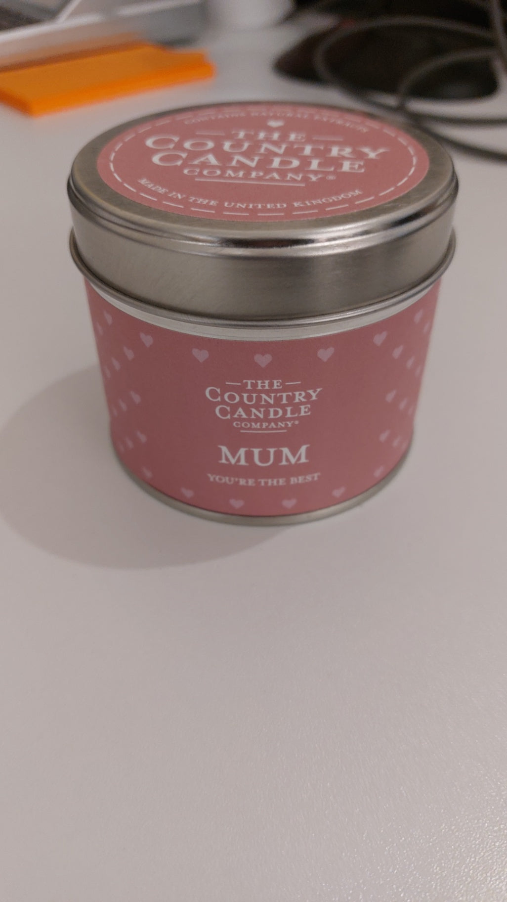 Kerze Rosa "Mum"
